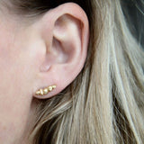 Nugget Climber Earring Gold