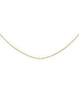 Classic Pearl Gold Plated Necklace w. Pearl