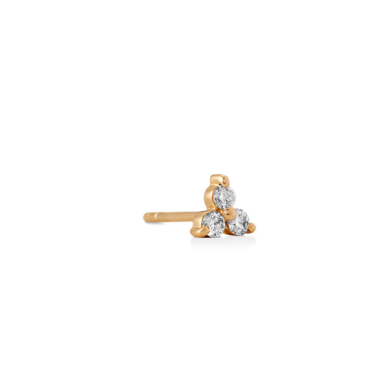 Fryd Lille 18K Guld Ørestik m. Diamanter