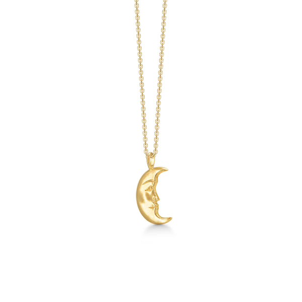 Moon Gold Plated Necklace