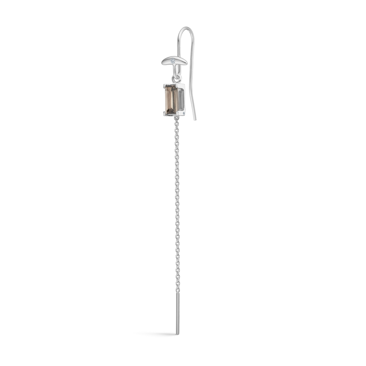 Nord Purity 18K Whitegold Chain Pendant w. Quartz & Diamond