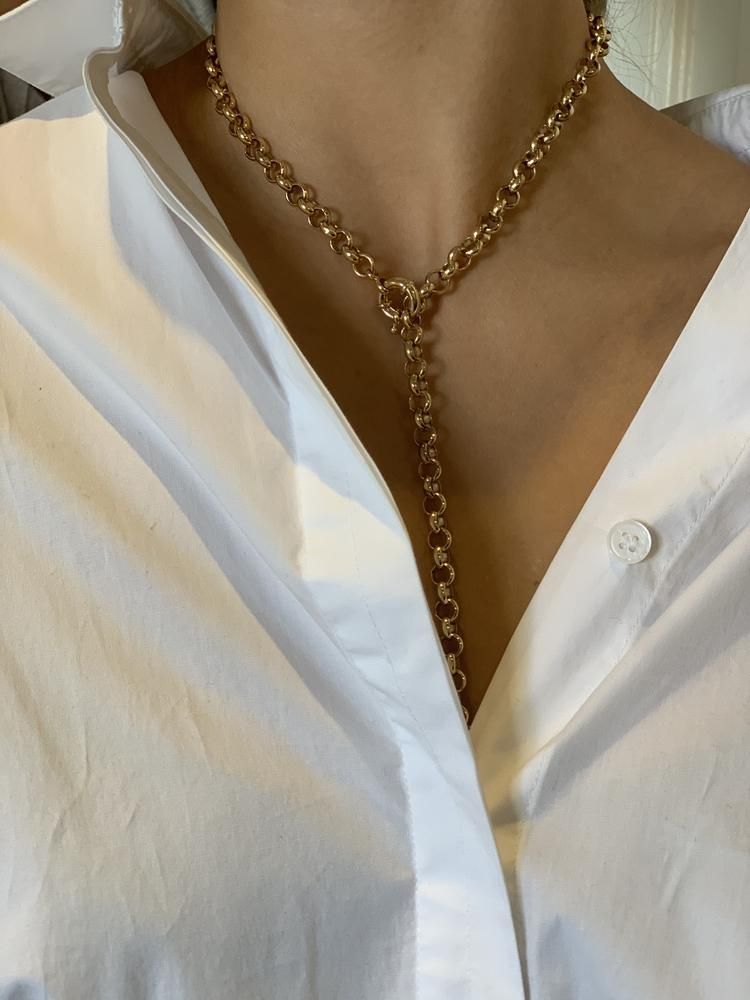 Link Chain Gold Plated Necklace