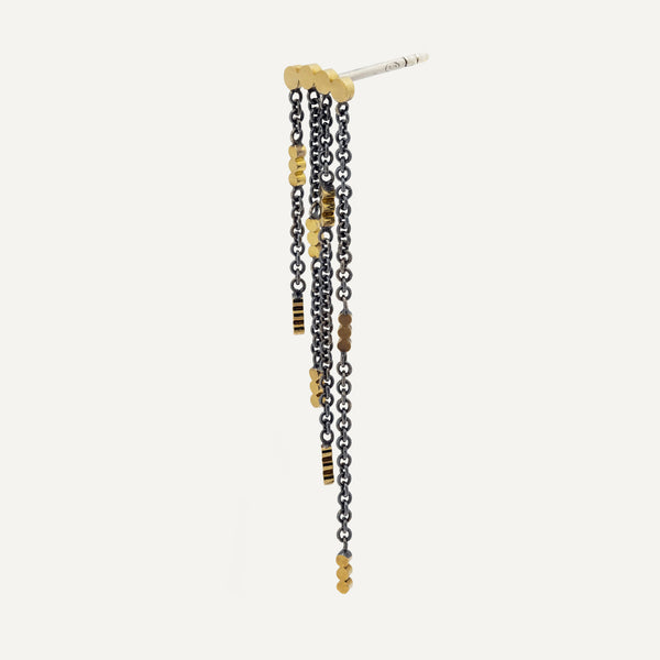 Sandrine Diodati | Merel Dangling Gold & Ohrring aus Silber