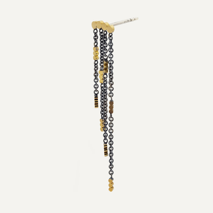 Sandrine Diodati | Merel Dangling Gold & Silver Earring