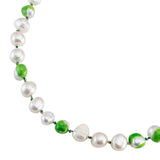 Choker Bahía Green 18K Gold Plated Necklace w. Pearls