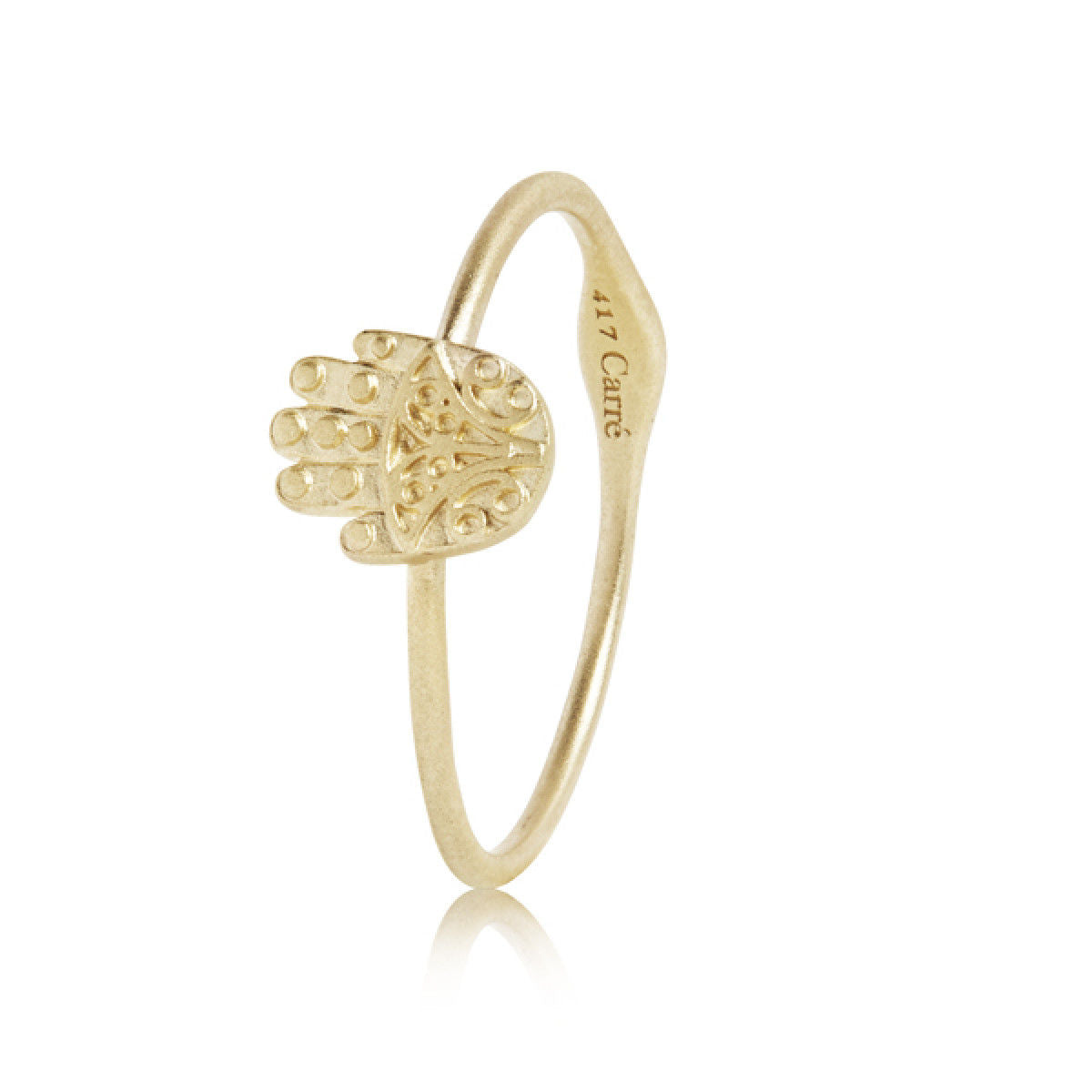 Carré Jewelry Hamsa Hand 10K Gold Ring | The Jewellery Room