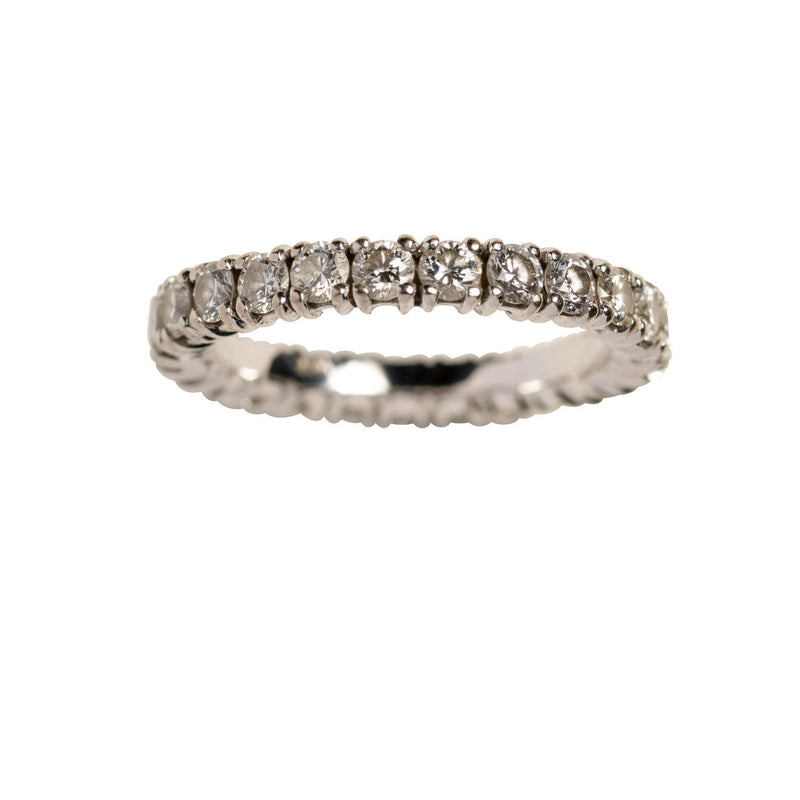Chunky Olivia Wedding Ring Whitegold, White