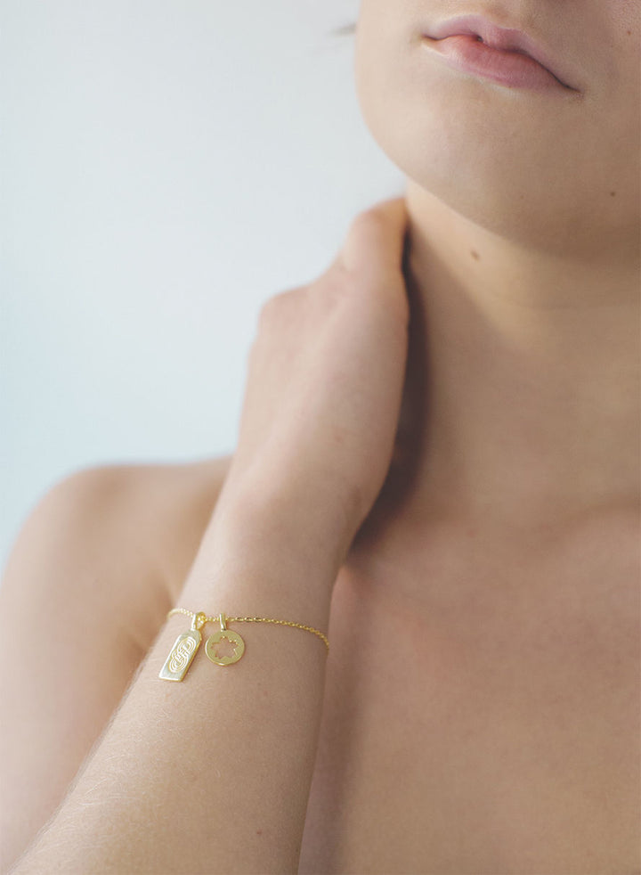 Omamori Sakura Gold plattiert Armband