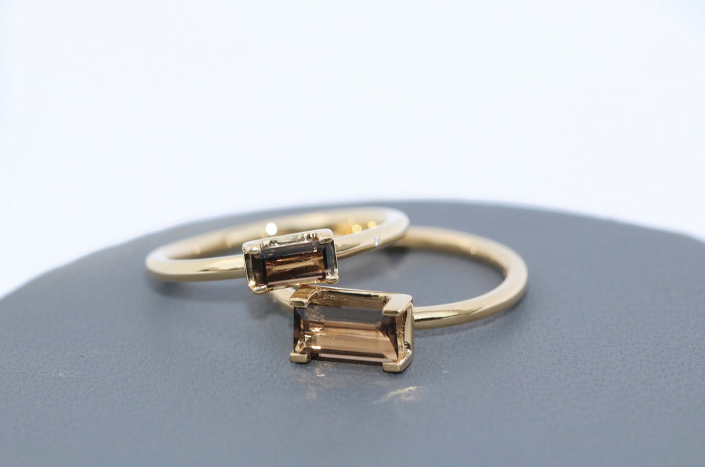 Ro Nord Purity S Ring aus 18K Weißgold I Quartz & Diamant