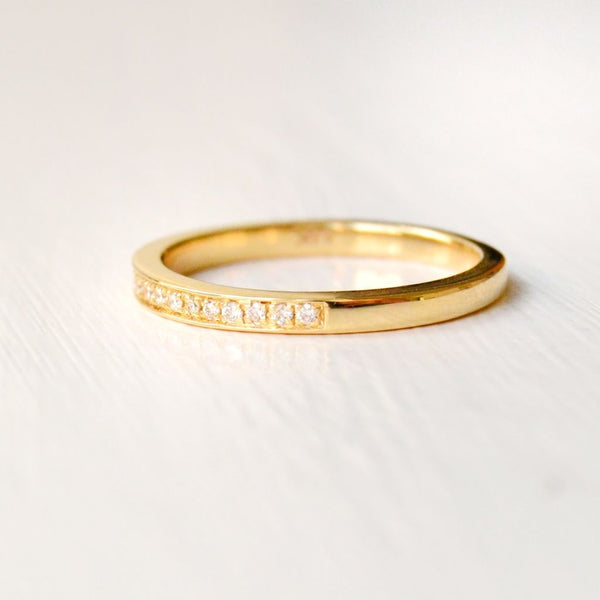 Tina Pavé-Ring aus 14K Gold I Diamanten