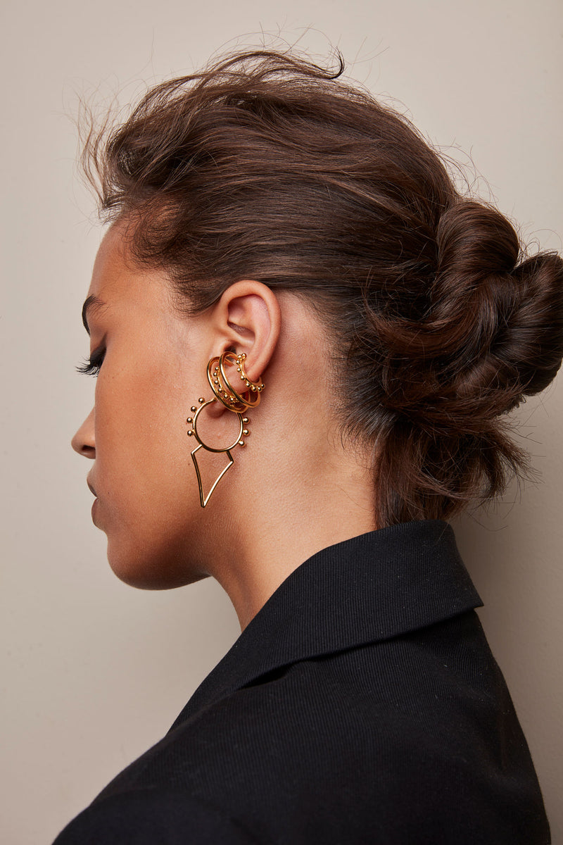 Barchan Ear Cuff Gold Plated