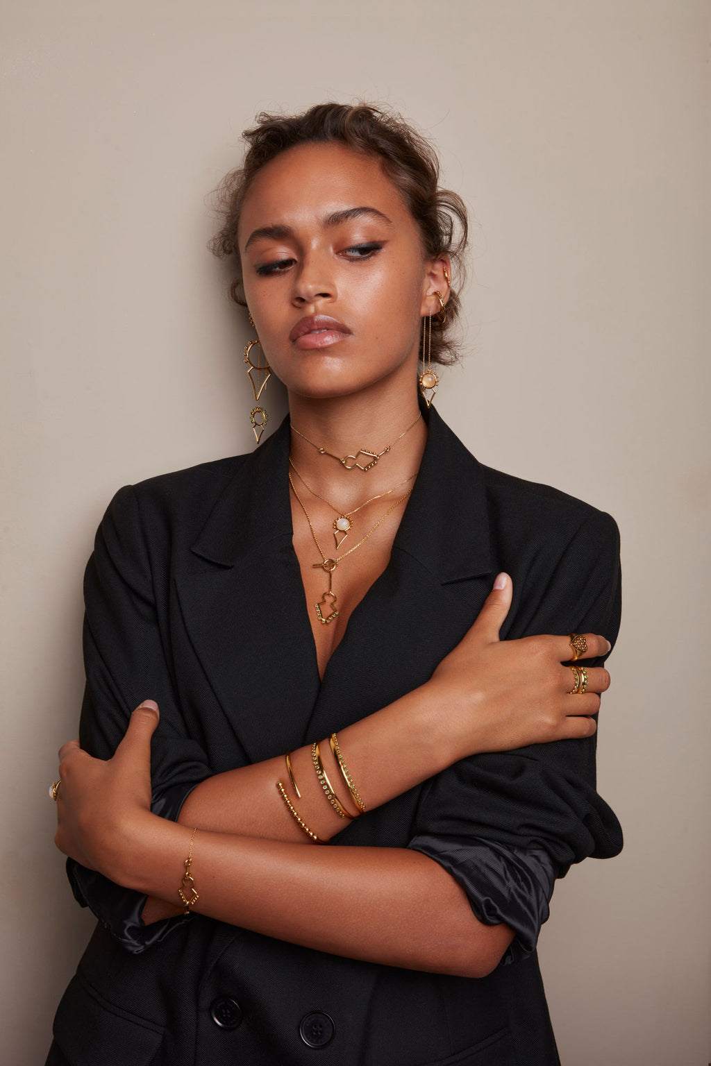 Dune Earrings Gold Plated