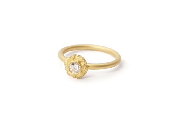 Garland 18K Guld Ring m. Diamant
