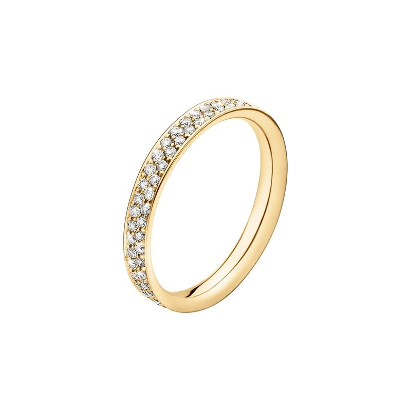 Magic Goldring aus 18K I Pavé-Diamanten