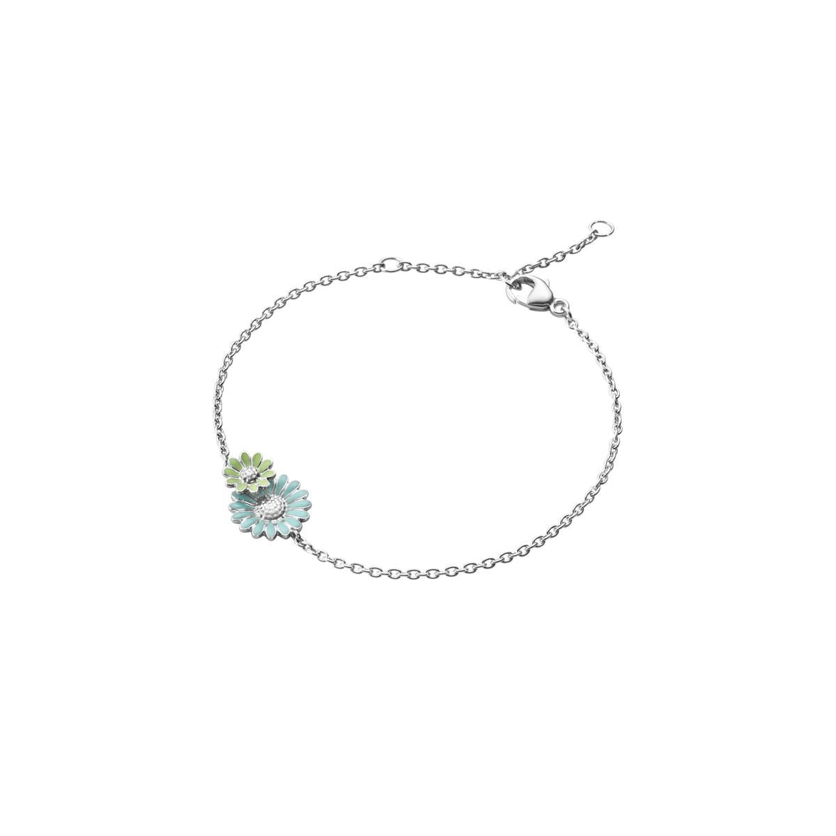 Daisy x Stine Goya Silver, Blue & Green Bracelet