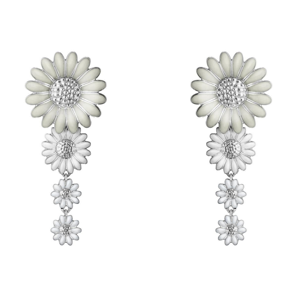 Daisy x Stine Goya Silver & White Earrings