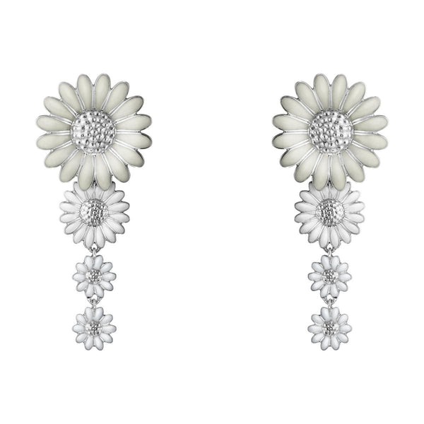 Daisy x Stine Goya Silver & White Earrings