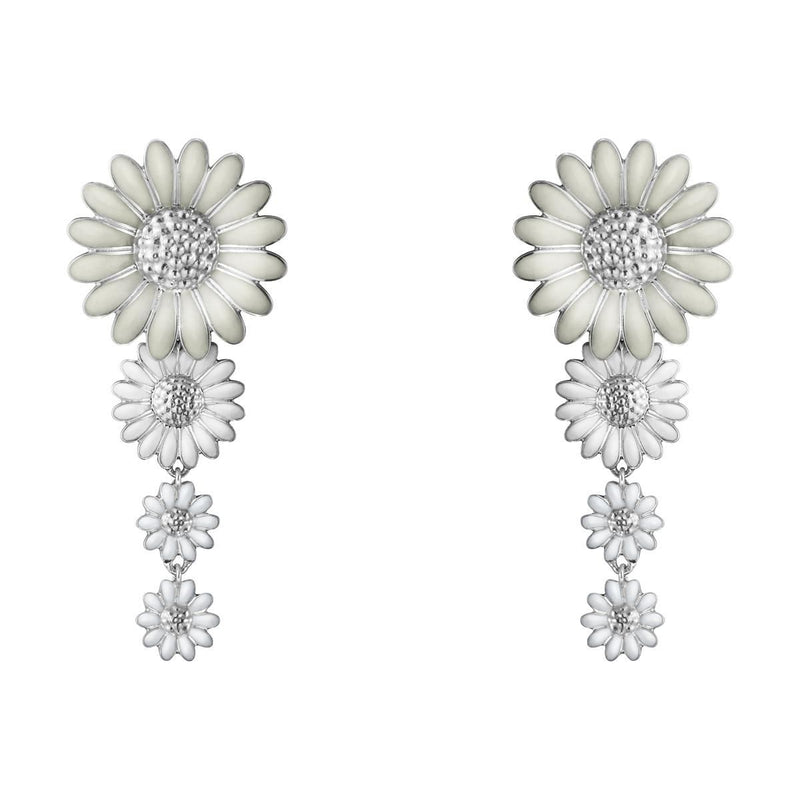 Daisy x Stine Goya Silver & White Earrings