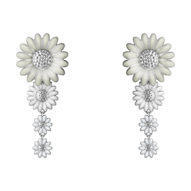 Daisy x Stine Goya Ohrringe I Silber & Weiß