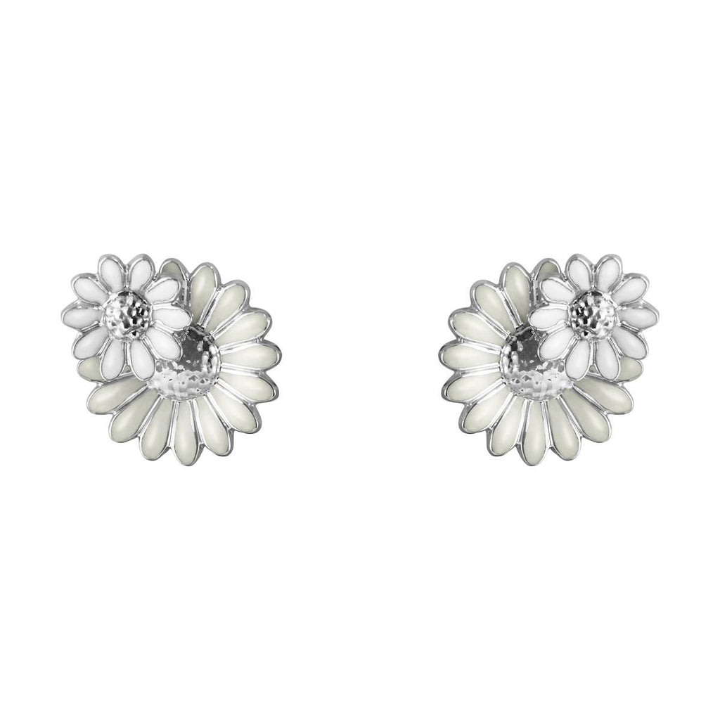 Daisy x Stine Goya Silver & White Studs