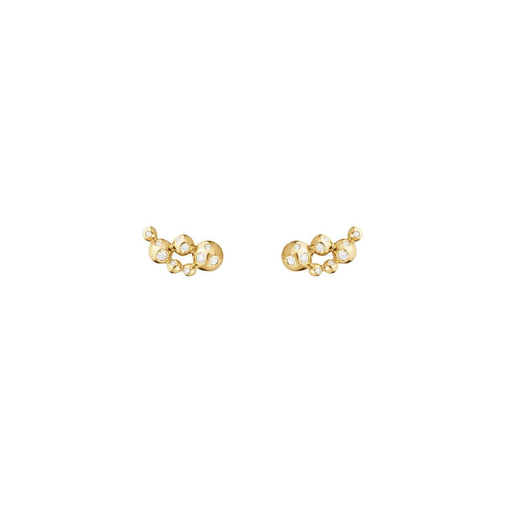 Moonlight Grapes 18K Guld Ørering m. Diamant 0.14ct