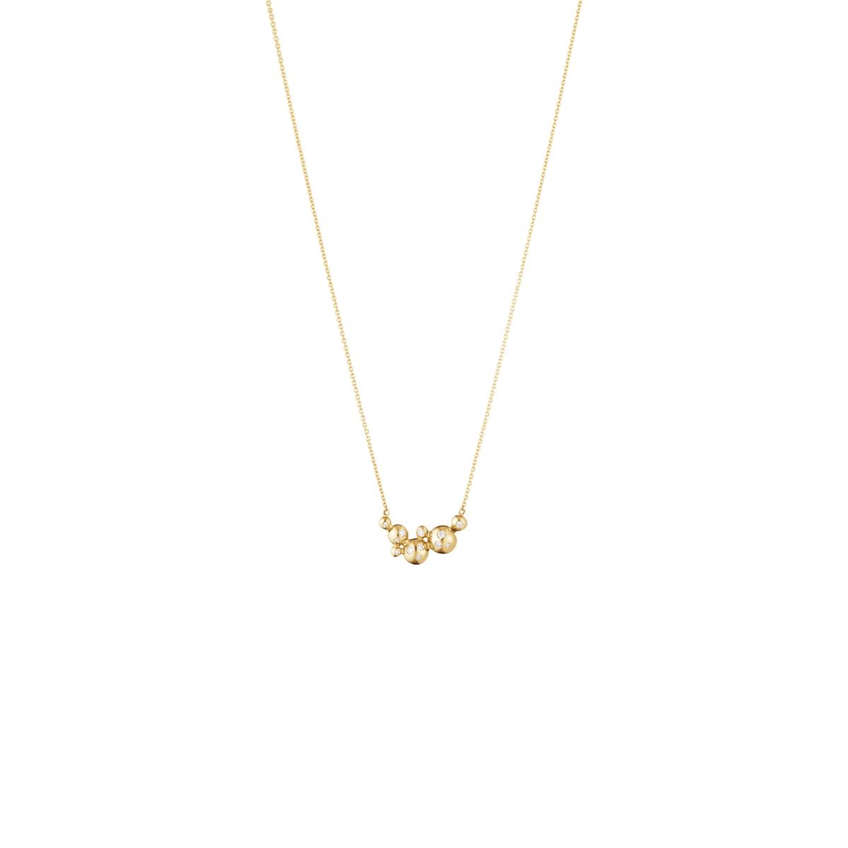 Moonlight Grapes 18K Gold Necklace w. Diamond