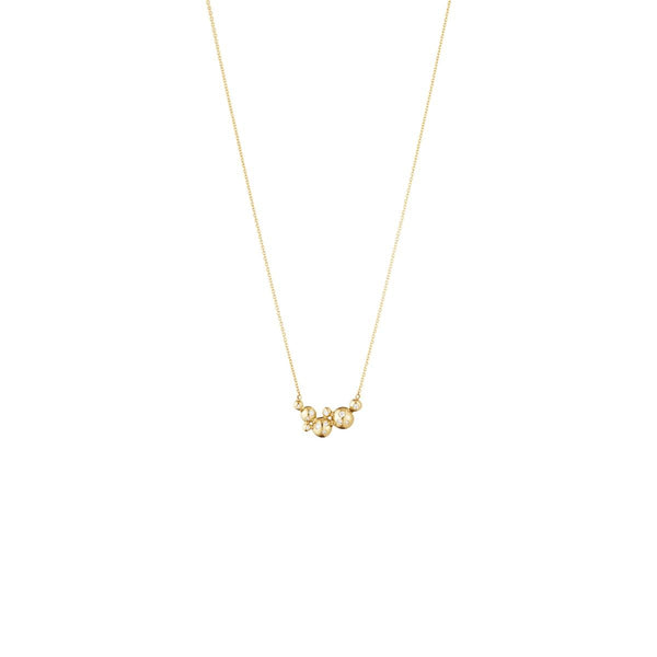 Moonlight Grapes 18K Gold Necklace w. Diamond