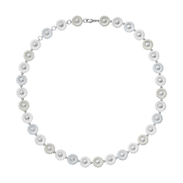 Daisy x Stine Goya Small White Silver Necklace