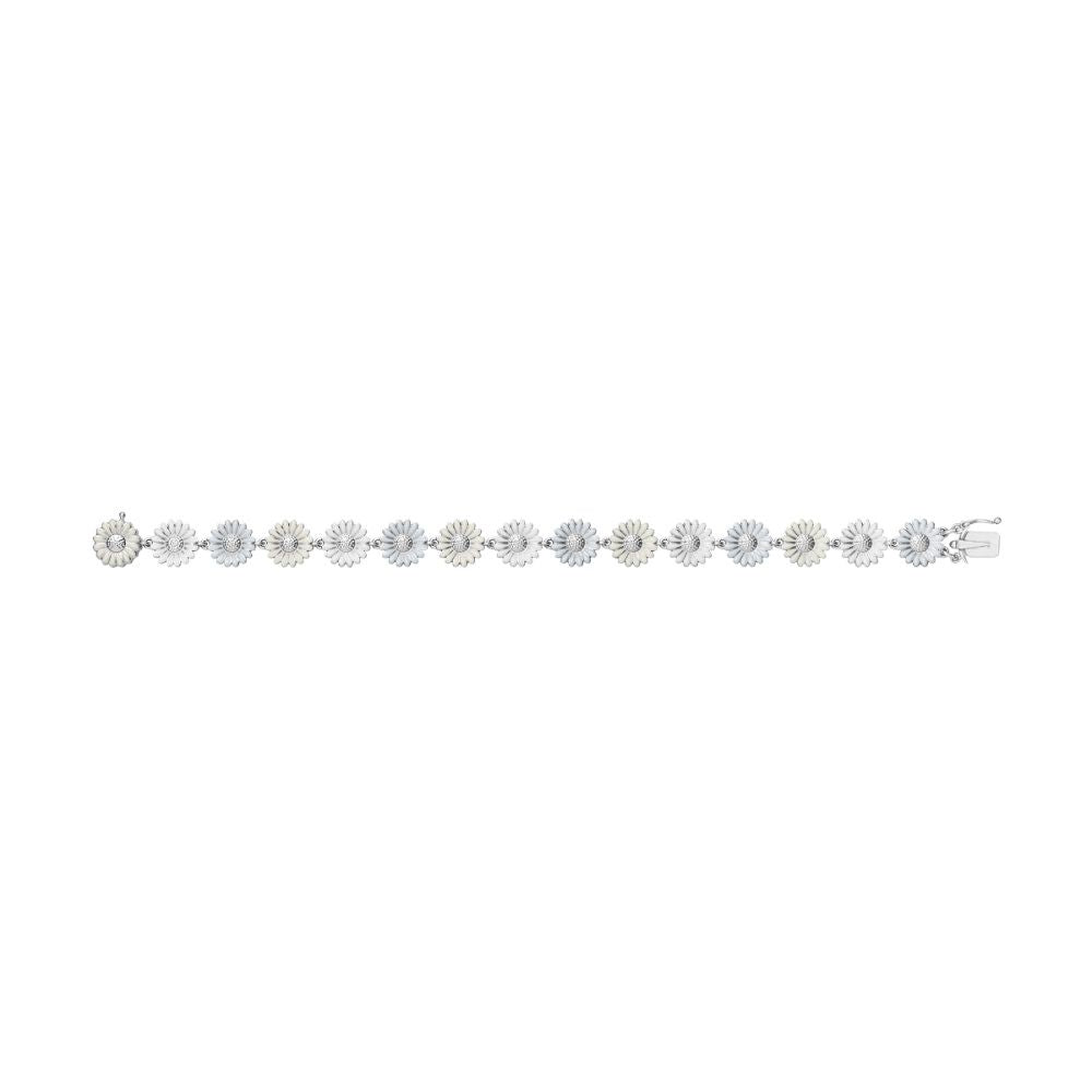 Daisy x Stine Goya White Silver Bracelet