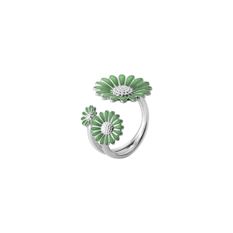 Green Silver Rings Georg Jensen Daisy x Stine Goya Green Silver Ring – The Jewellery Room