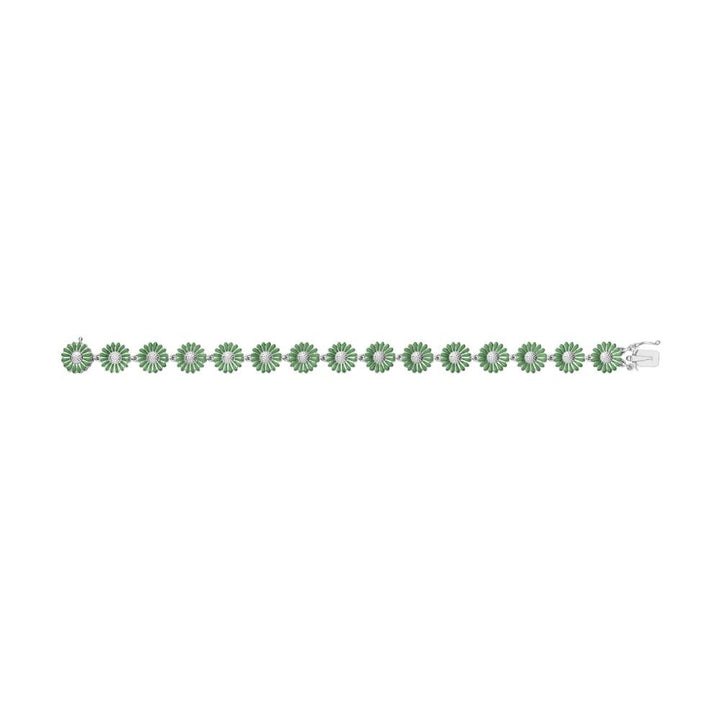 Daisy x Stine Goya Green Silver Bracelet