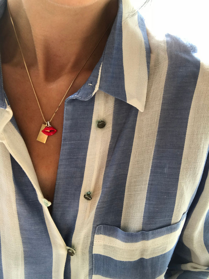 Siegel-Halskette I Vergoldet