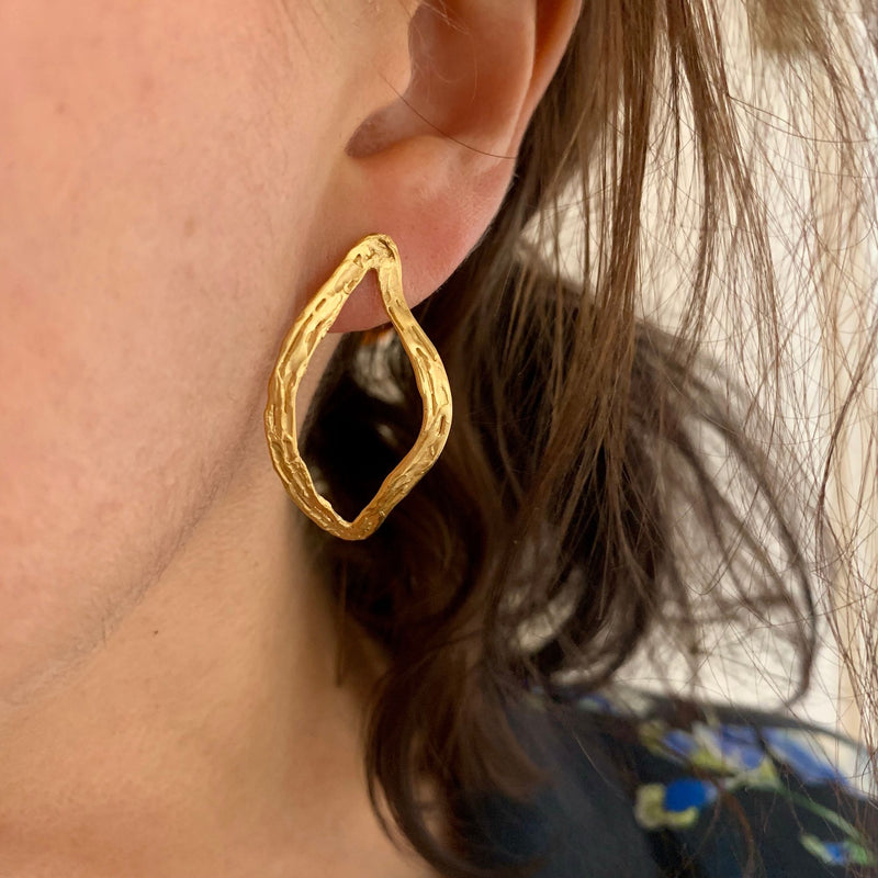 Double Earrings Gold Plated