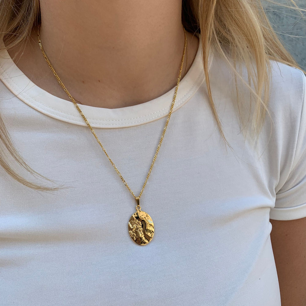 Impact Cratering Silver Necklace