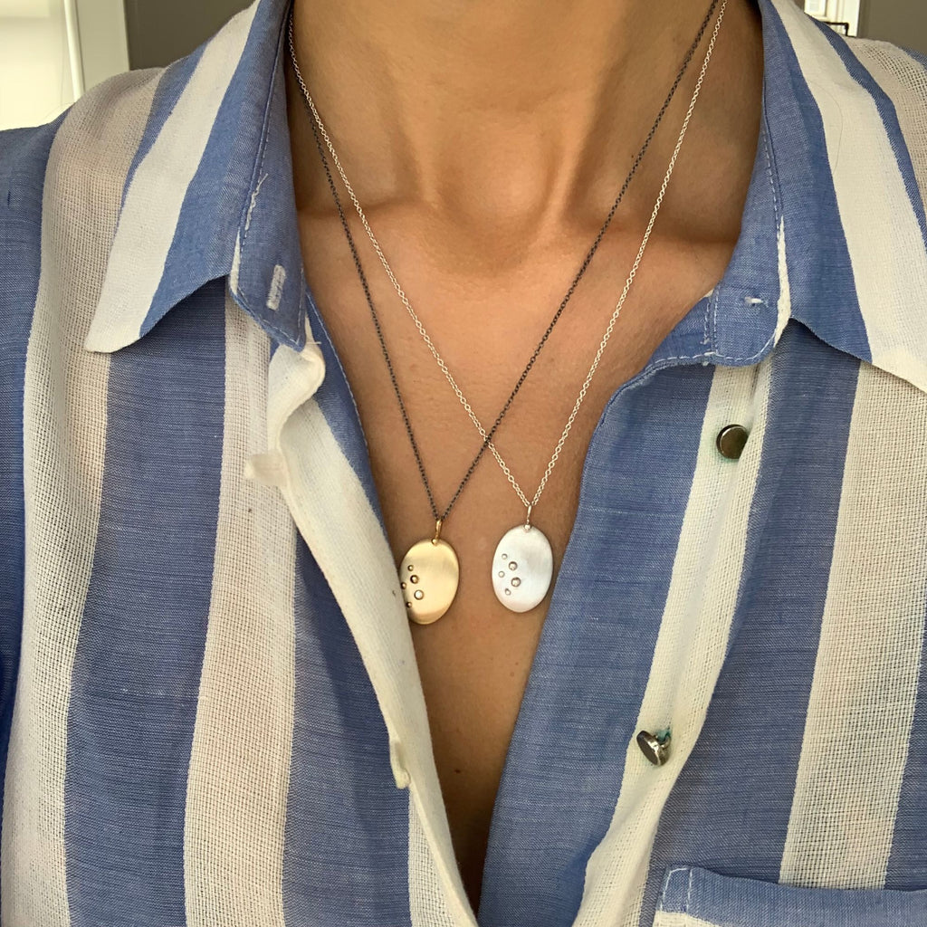 Delphis Silver Necklace