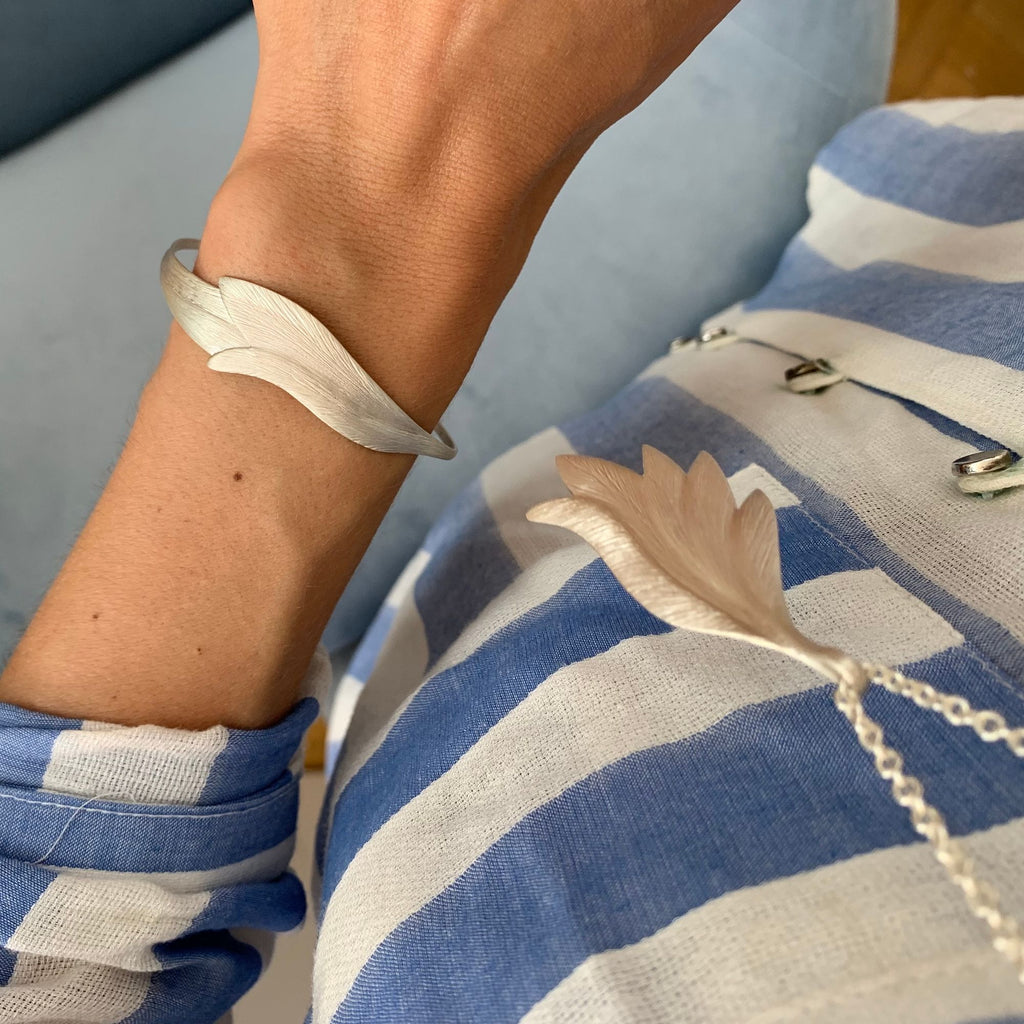 Aura Armreif aus Silber