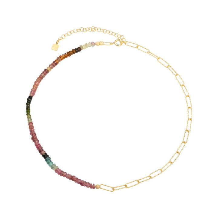 Brianda 18K Gold Plated Necklace w. Tourmaline