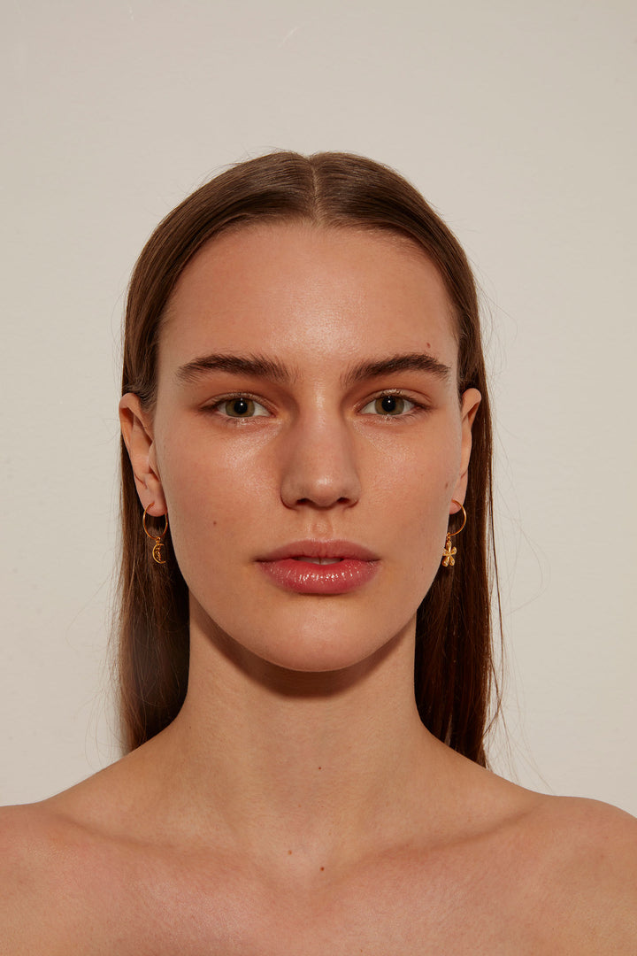 Moonlight Gold Plated Hoops