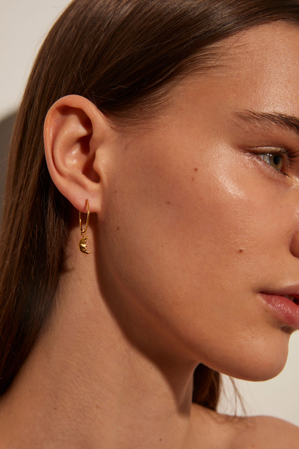 Moonlight Gold Plated Hoops