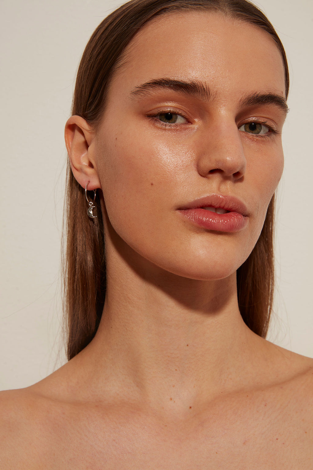 Moonlight Silver Hoops