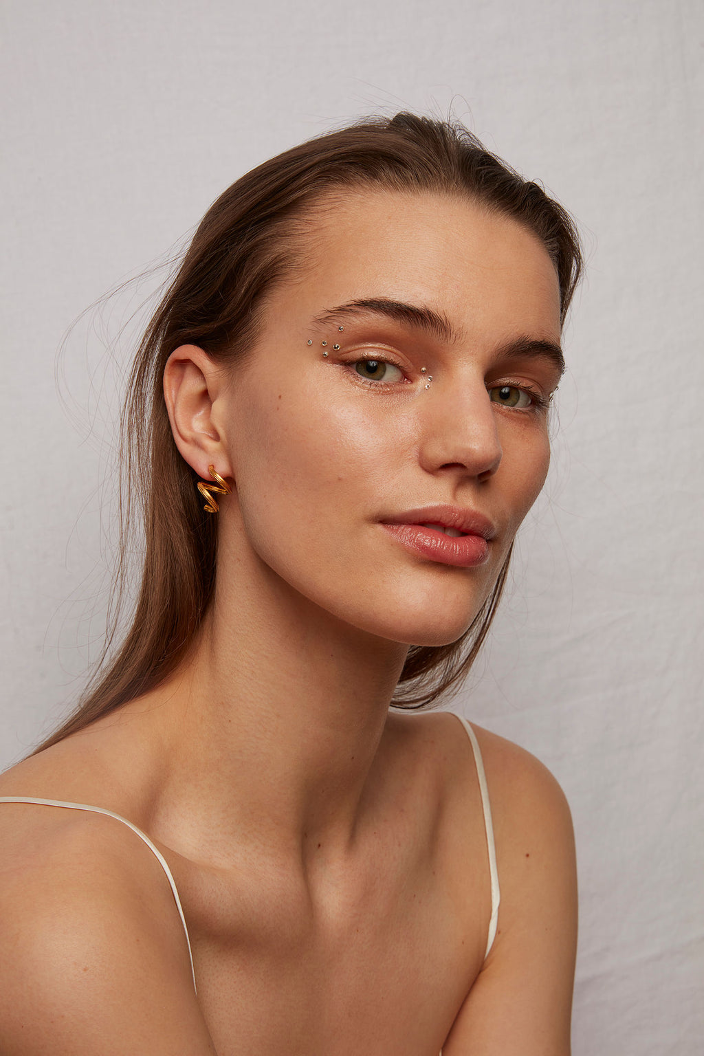 Spiral Gold Plated Earrings