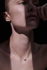 No 1 Solitaire 18K White Gold Necklace w. Diamond