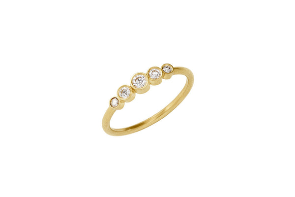 Stella 18K Guld Ring m. Diamant