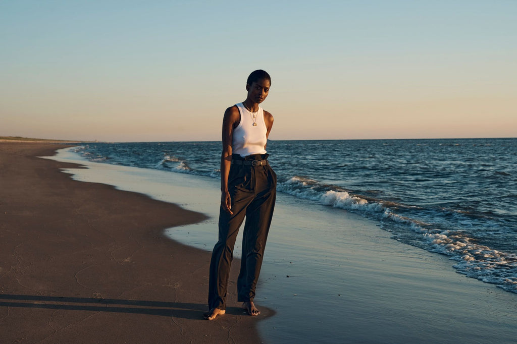 Der Perlenbrief Gold plattierte Anhänger w. Perle