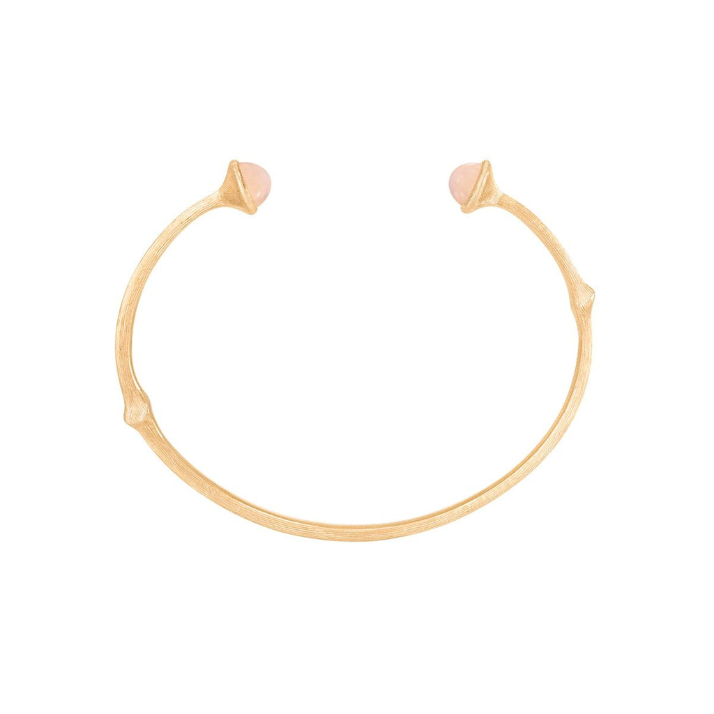 Nature 18K Guld Armring m. Månesten