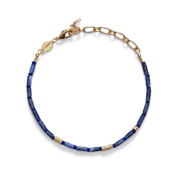 Azzurro Gold Plated Bracelet w. Sodalite
