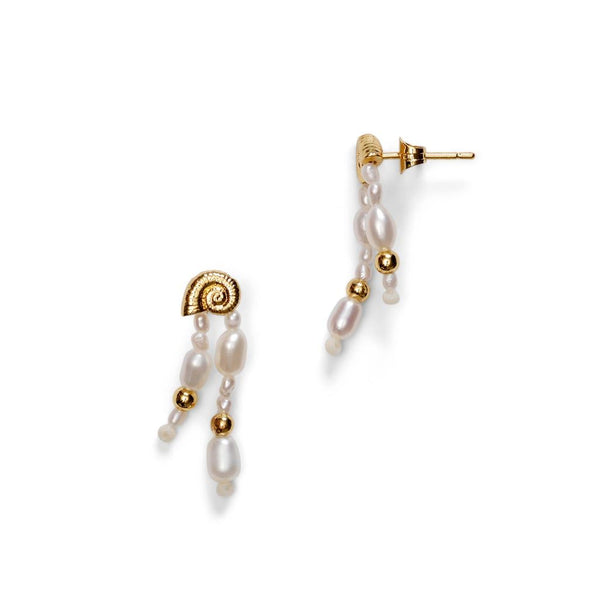 Sprezzatura Gold Plated Earrings w. Pearls