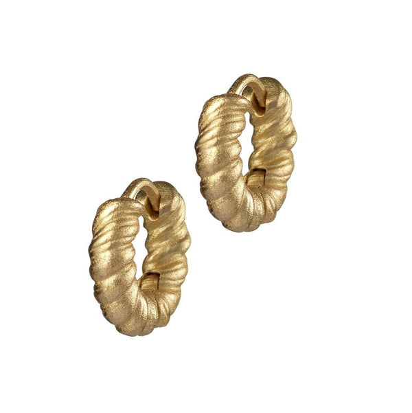 Cable Gold Plated Hoops