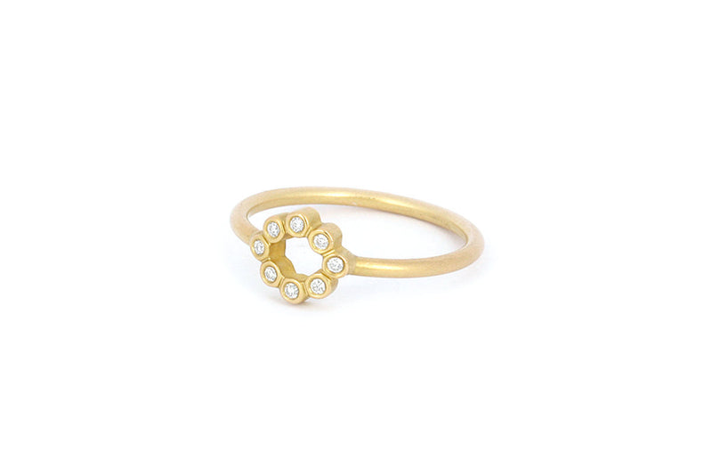 Gigi 18K Guld Ring m. Diamant