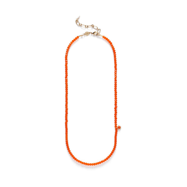 Tangerine Dream Gold Plated Necklace w. Beads